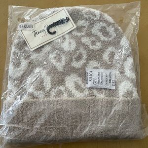 Brand new in package taupe beanie hat